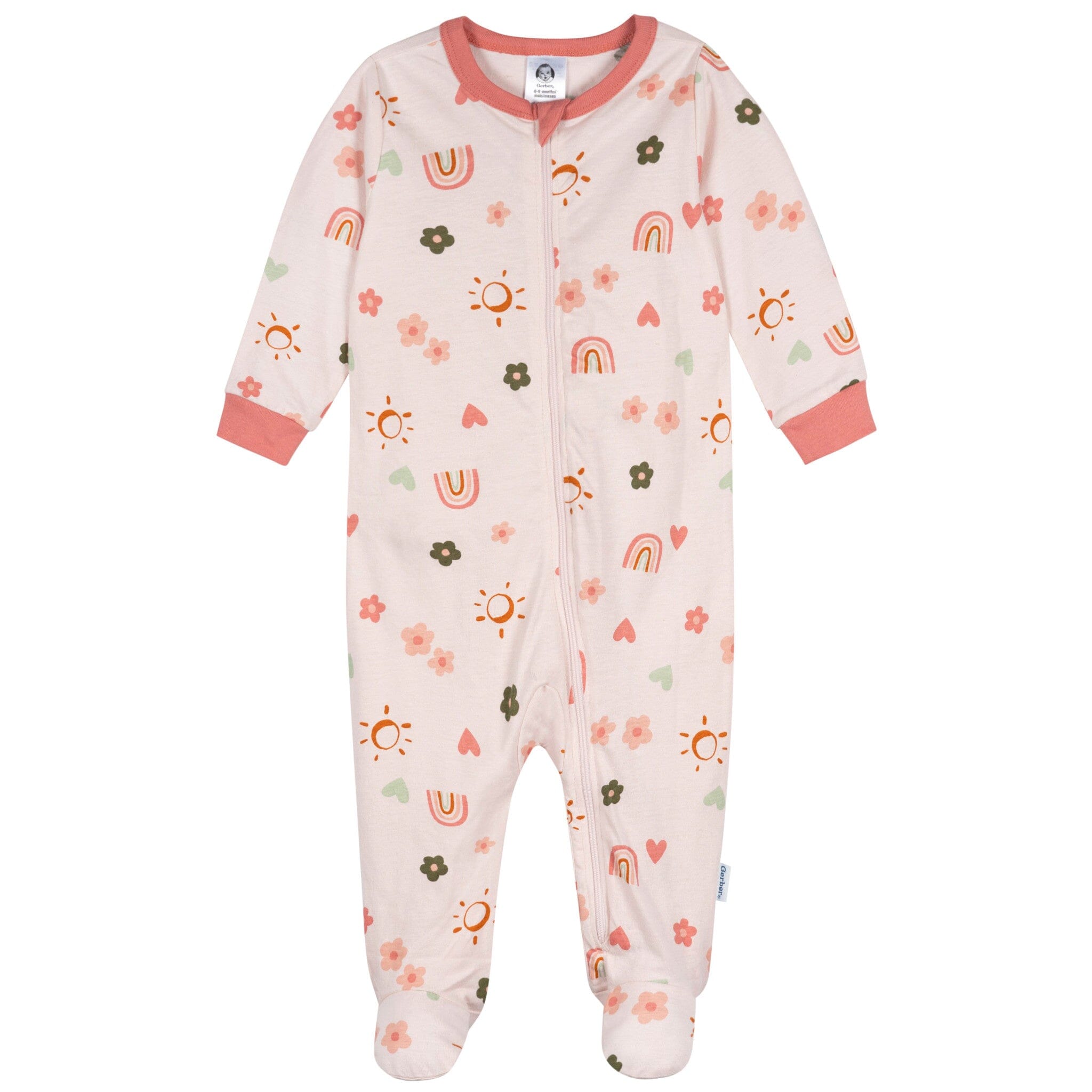 Baby Girls Sunshine & Rainbows Sleep 'N Play Sleepwear Gerber® 
