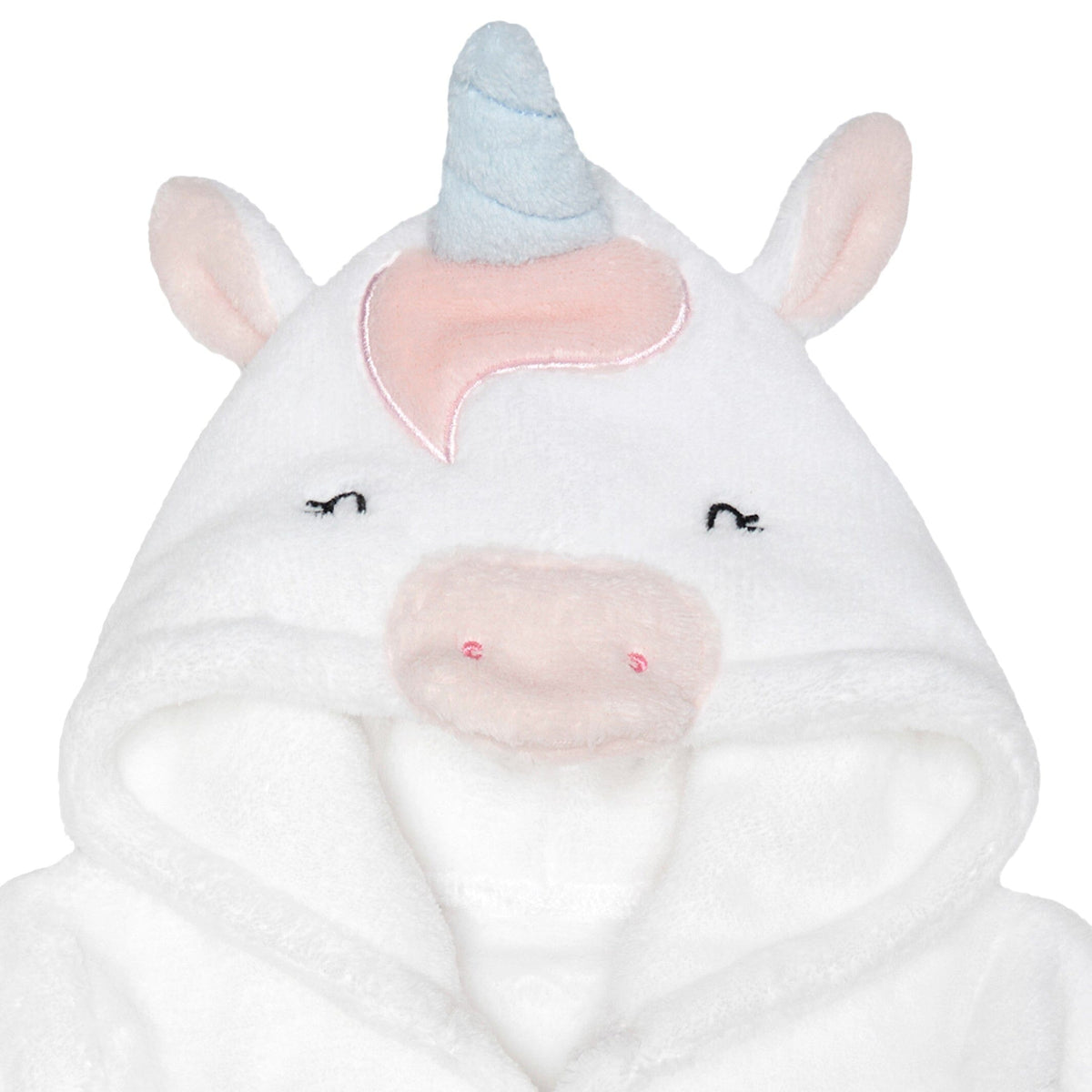 Baby Girls White Unicorn Robe