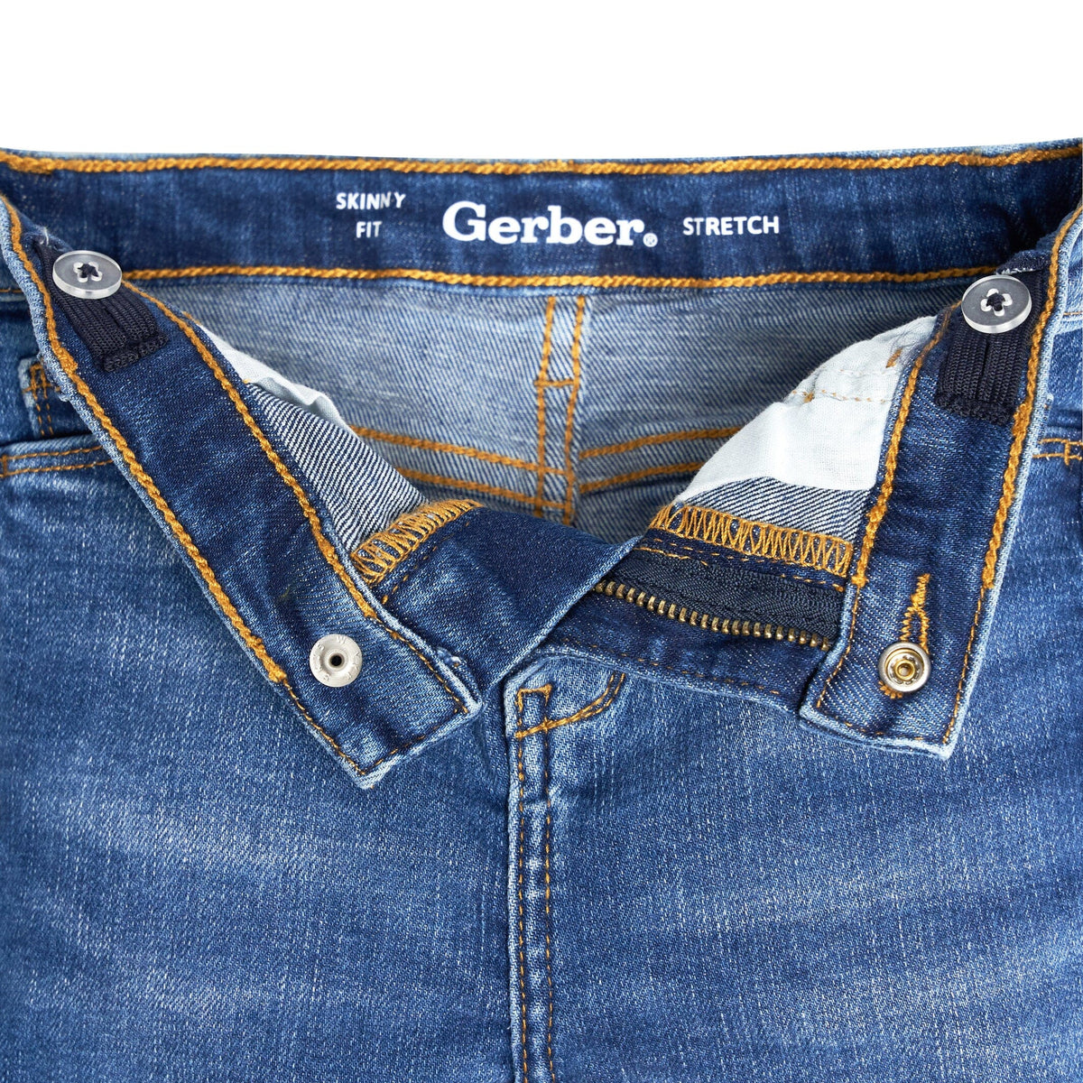 Infant and Toddler Neutral Blue Jeggings