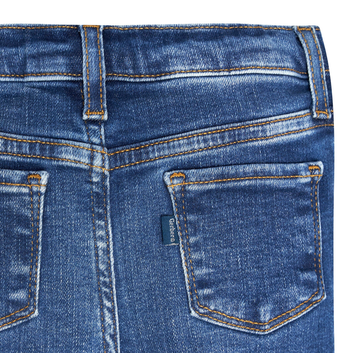 Infant and Toddler Neutral Blue Jeggings