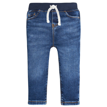 Baby Neutral Blue Rib Waist Skinny Denim Jeans