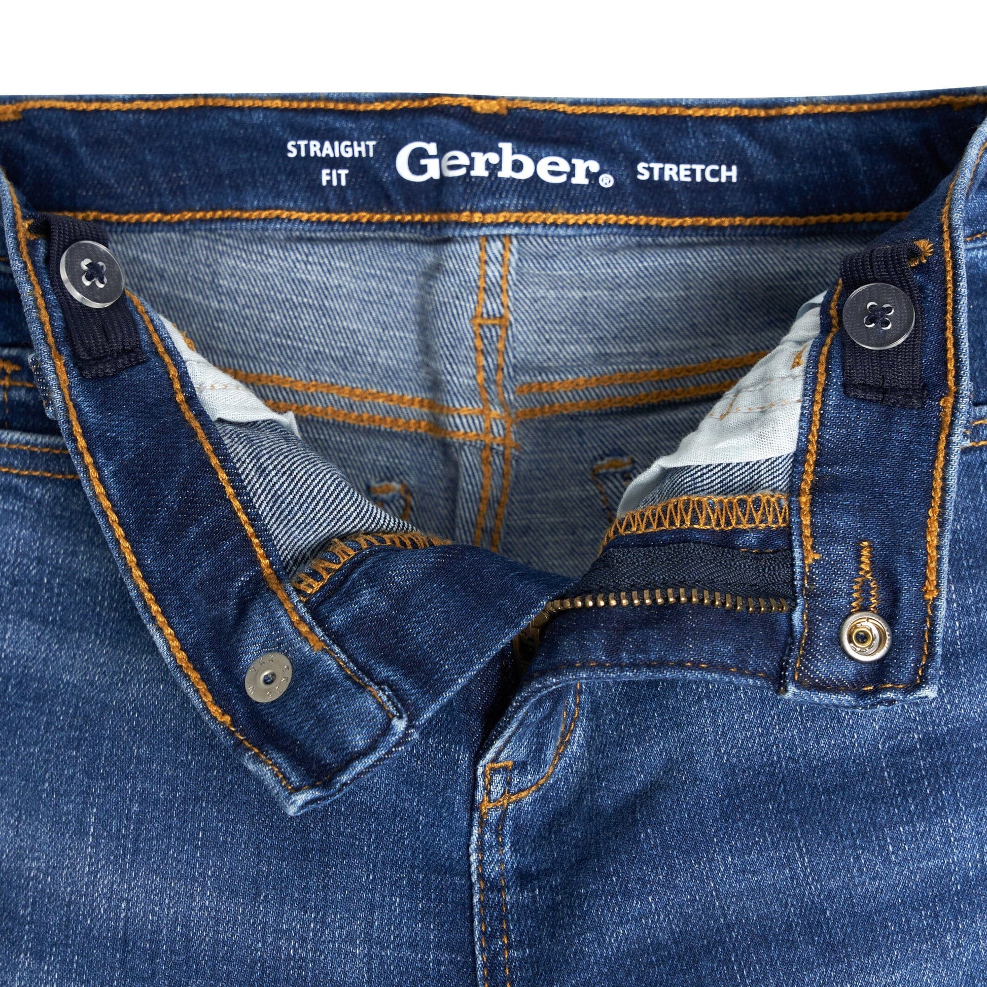 Infant and Toddler Neutral Blue Straight Fit Jeans
