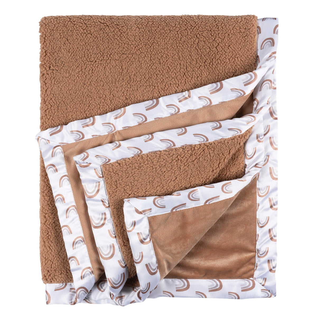 Baby & Toddlerneutral Boho Rainbow Plush Blanket