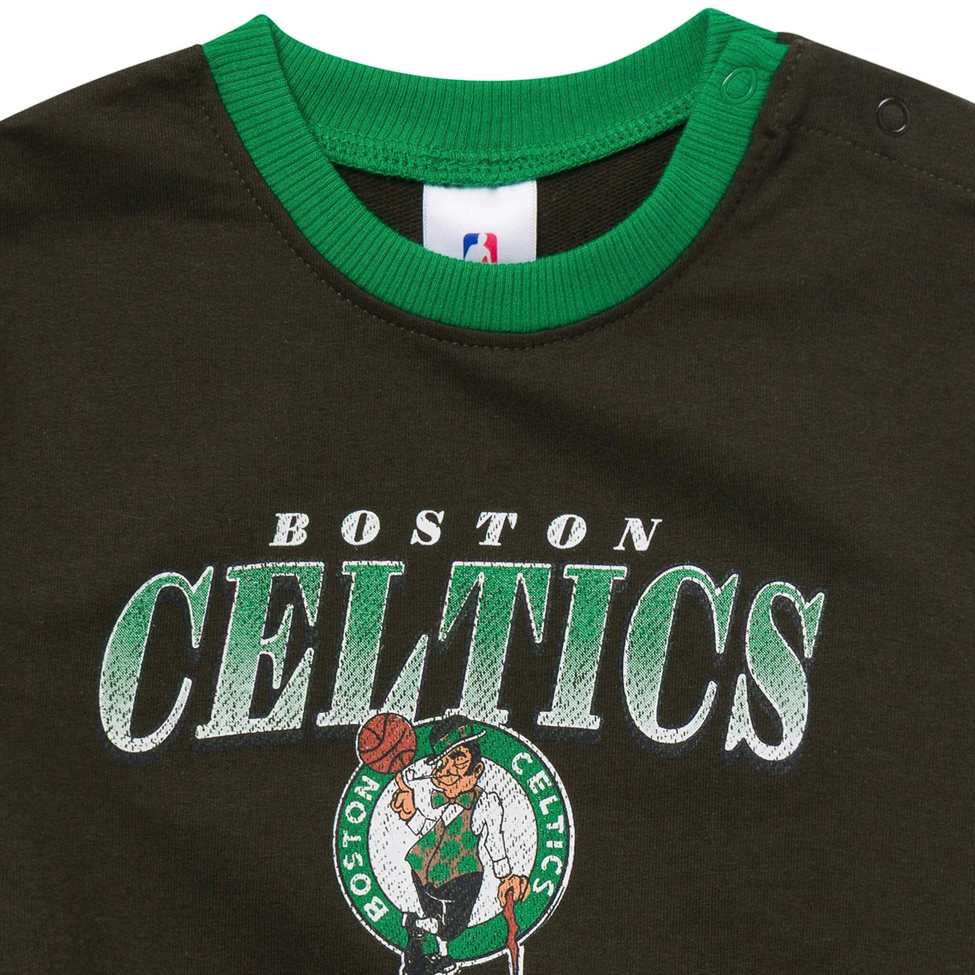 Baby Neutral Boston Celtics Sweatshirt Bubble Romper Rompers Gerber® 