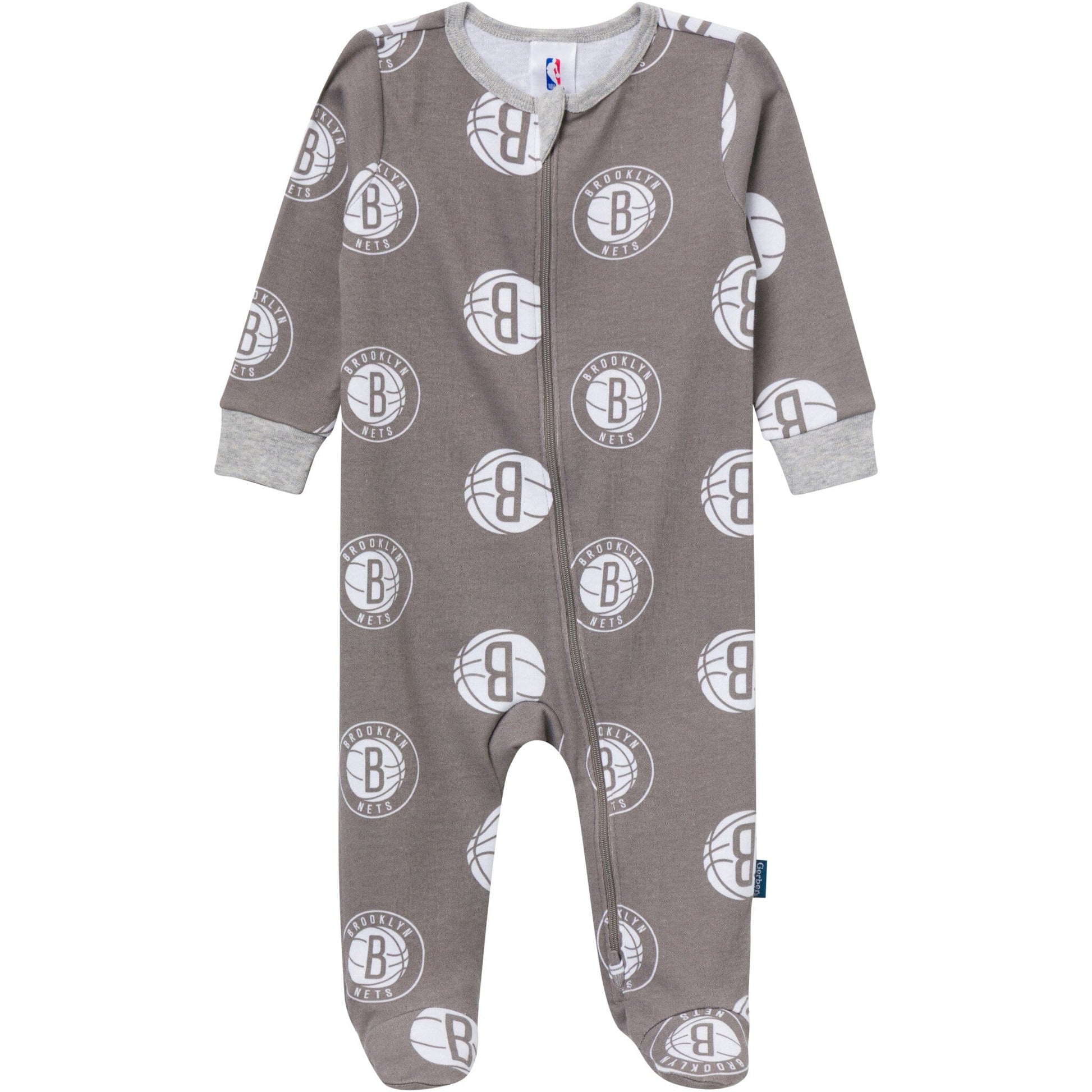 Baby Neutral Brooklyn Nets Sleep 'N Play Sleepwear Gerber® 