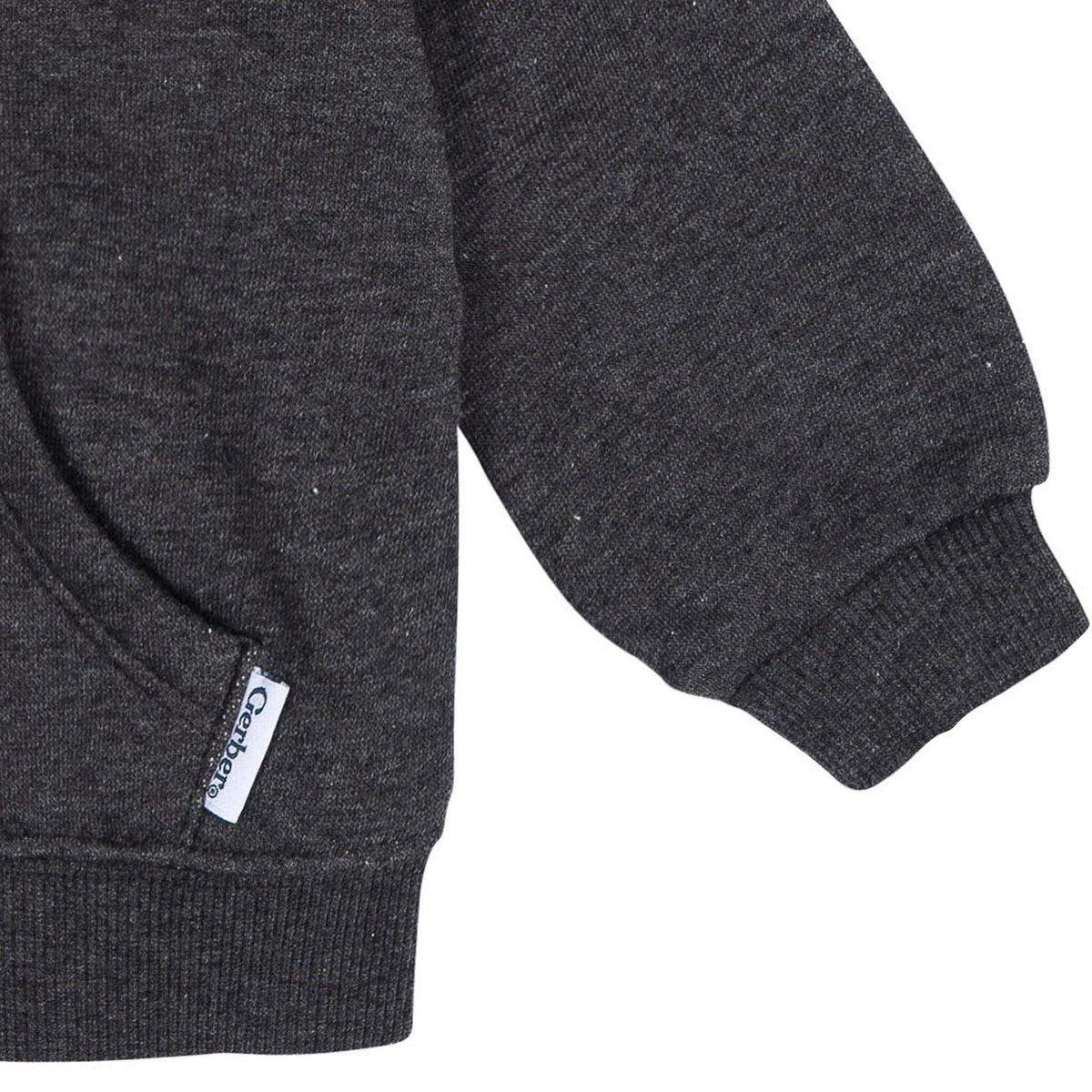 Baby Neutral Charcoal Heather Zip Front Sweatshirt Outerwear Gerber® 