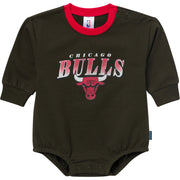 Baby Neutral Chicago Bulls Sweatshirt Bubble Romper Rompers Gerber® 