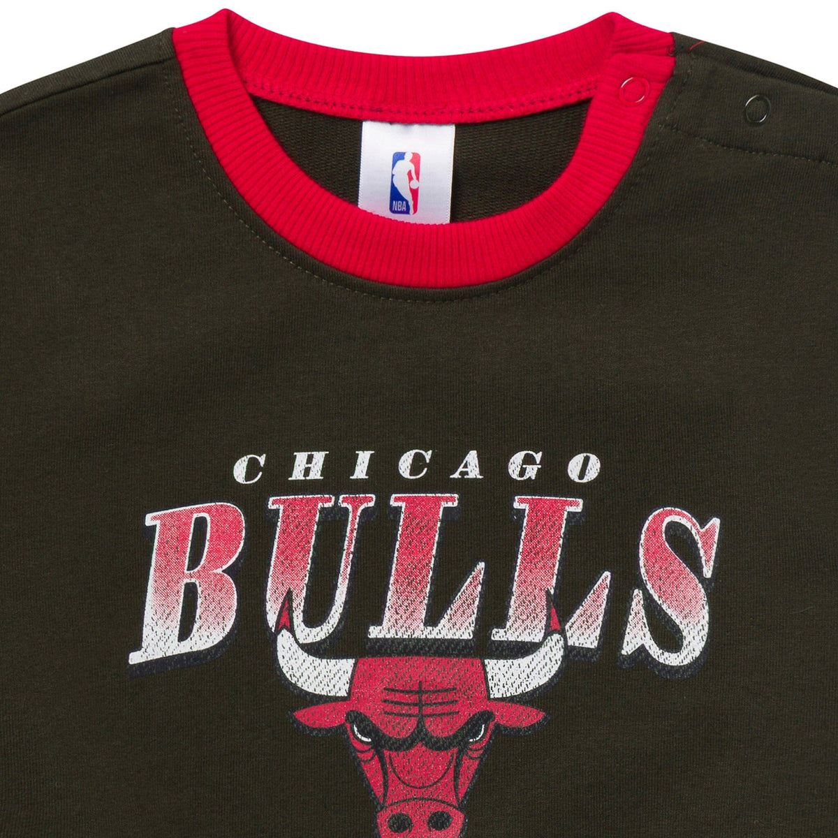 Baby Neutral Chicago Bulls Sweatshirt Bubble Romper Rompers Gerber® 