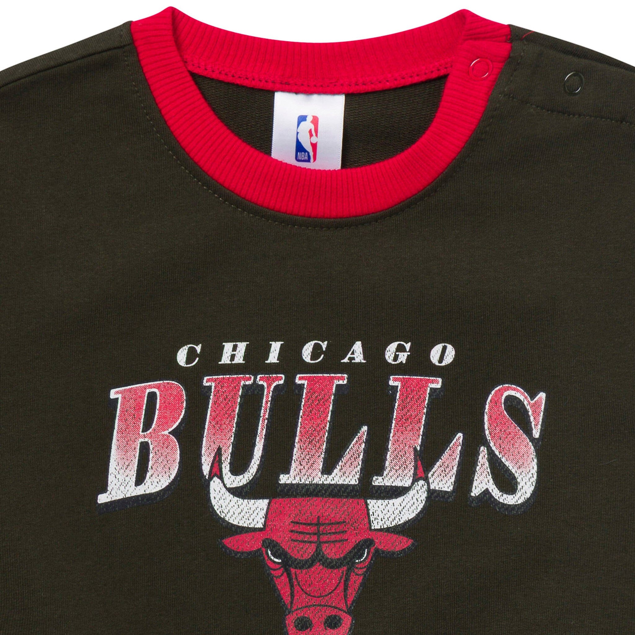 Baby Neutral Chicago Bulls Sweatshirt Bubble Romper Rompers Gerber® 