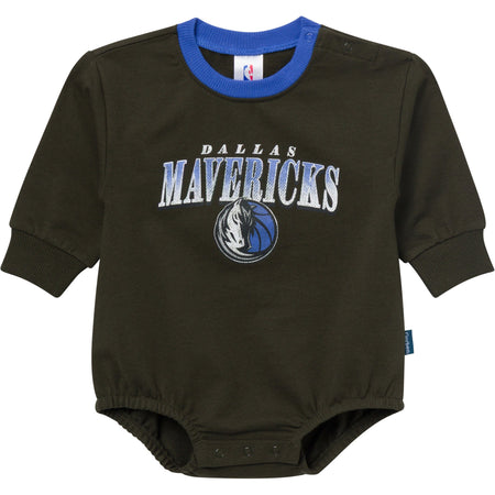 Baby Neutral Dallas Mavericks Sweatshirt Bubble Romper