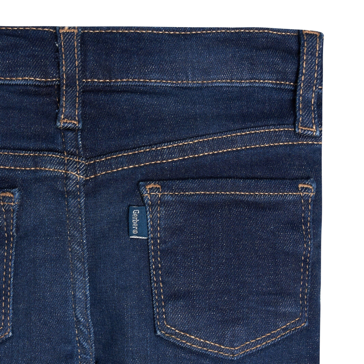 Infant and Toddler Neutral Dark Blue Jeggings