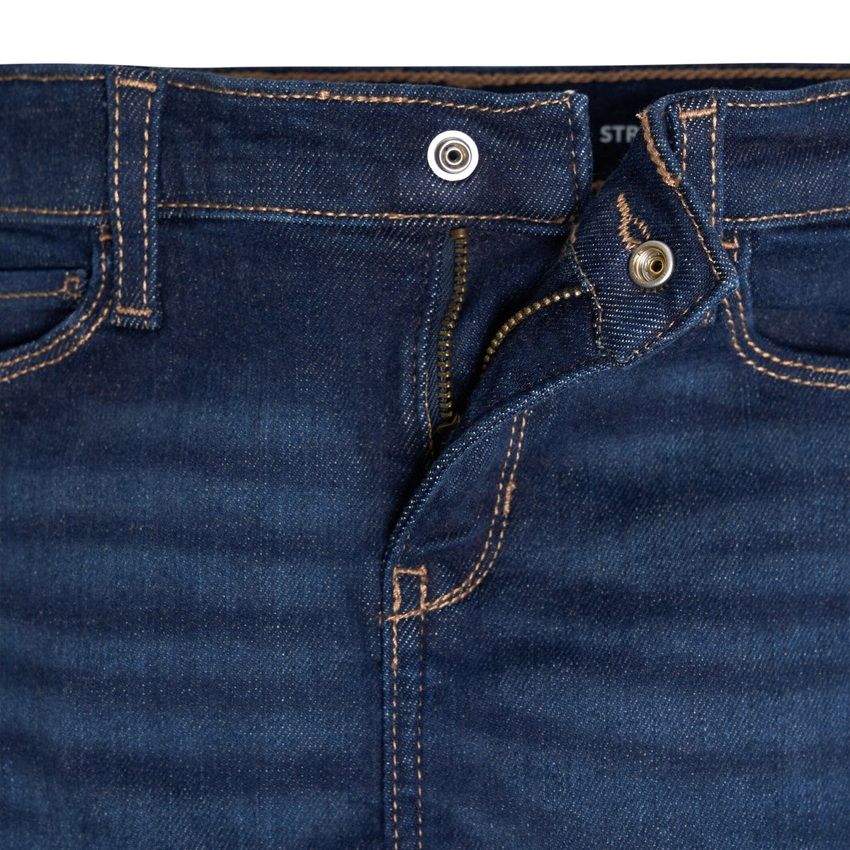 Infant and Toddler Neutral Dark Blue Jeggings