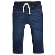 Baby Neutral Dark Blue Rib Waist Skinny Jeans