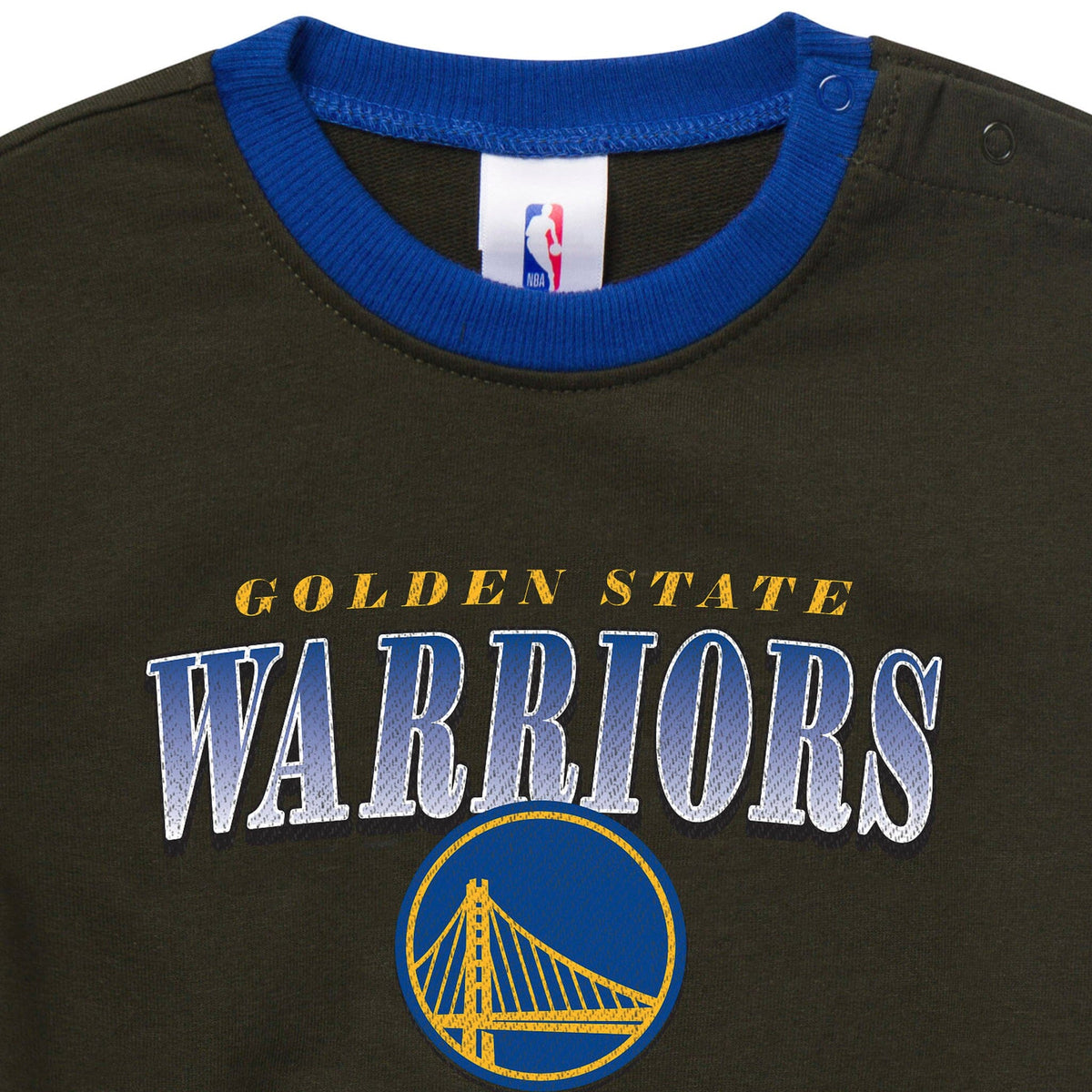 Baby Neutral Golden State Warriors Sweatshirt Bubble Romper Rompers Gerber® 