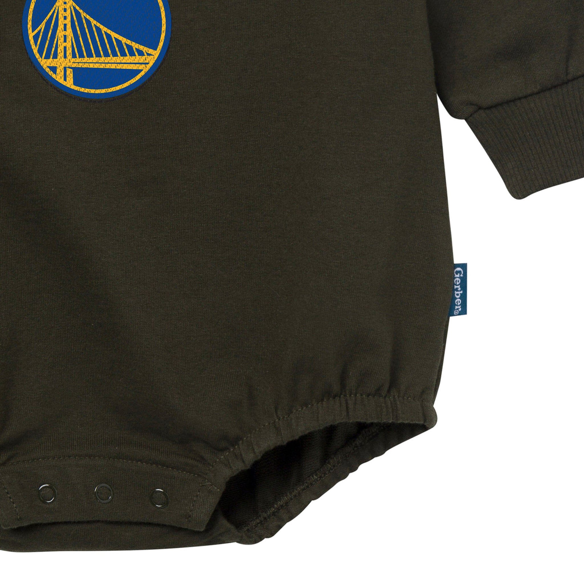 Baby Neutral Golden State Warriors Sweatshirt Bubble Romper Rompers Gerber® 