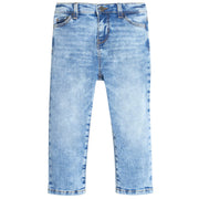 Infant and Toddler Neutral Light Blue Straight Fit Jeans