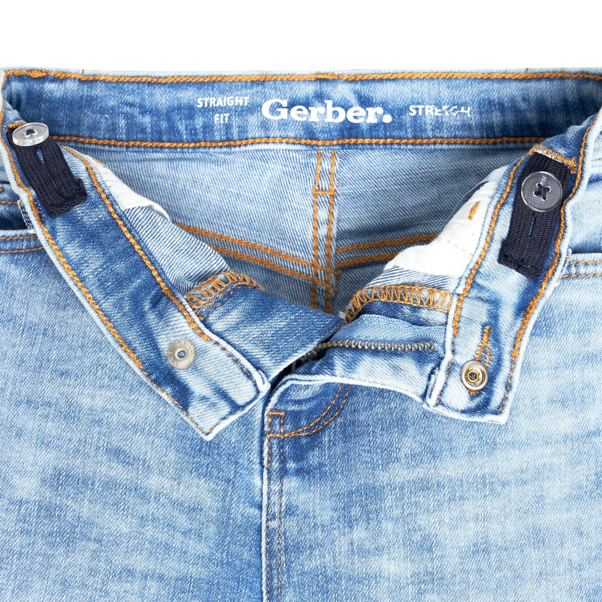 Infant and Toddler Neutral Light Blue Straight Fit Jeans