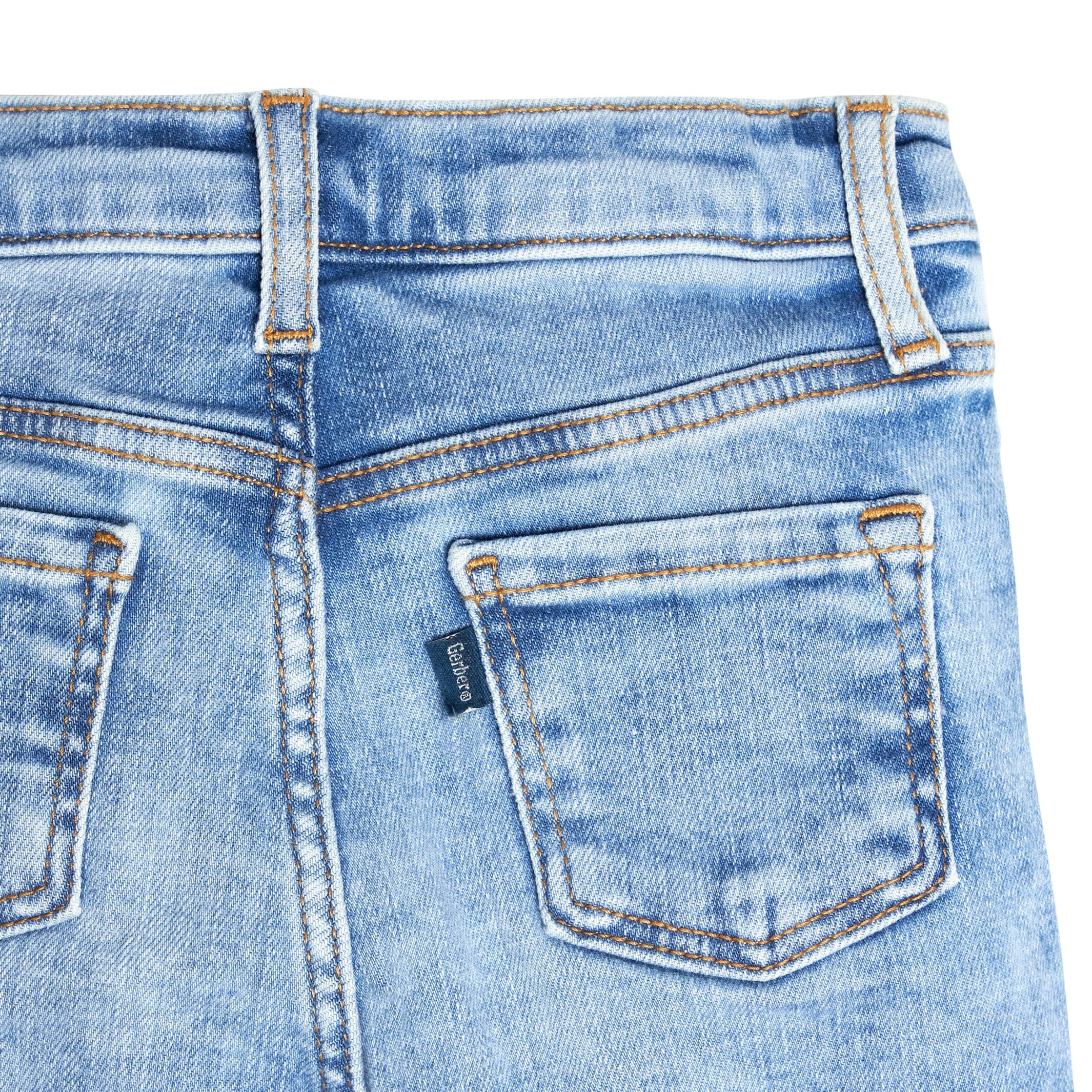 Infant and Toddler Neutral Light Blue Straight Fit Jeans
