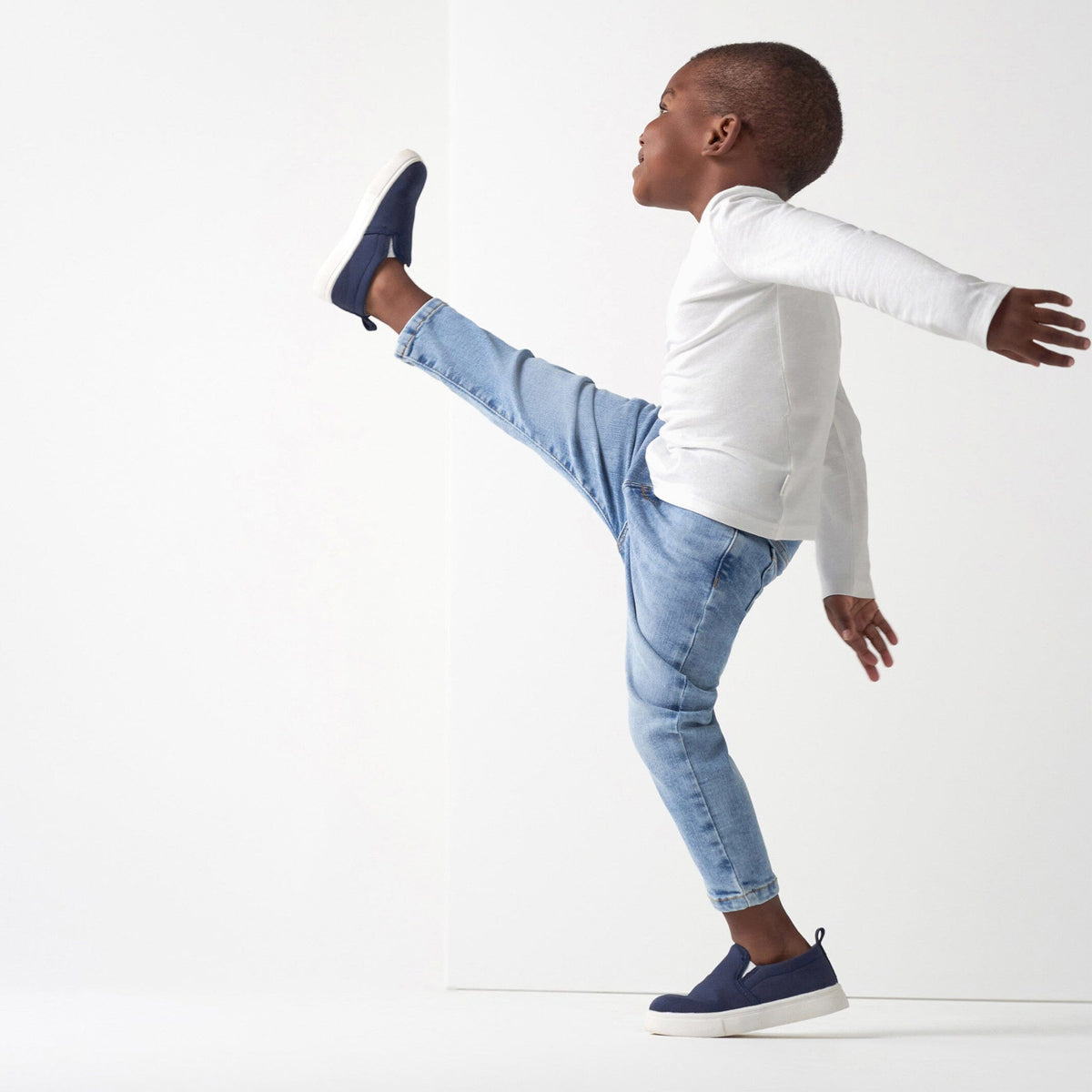 Infant and Toddler Neutral Light Blue Straight Fit Jeans