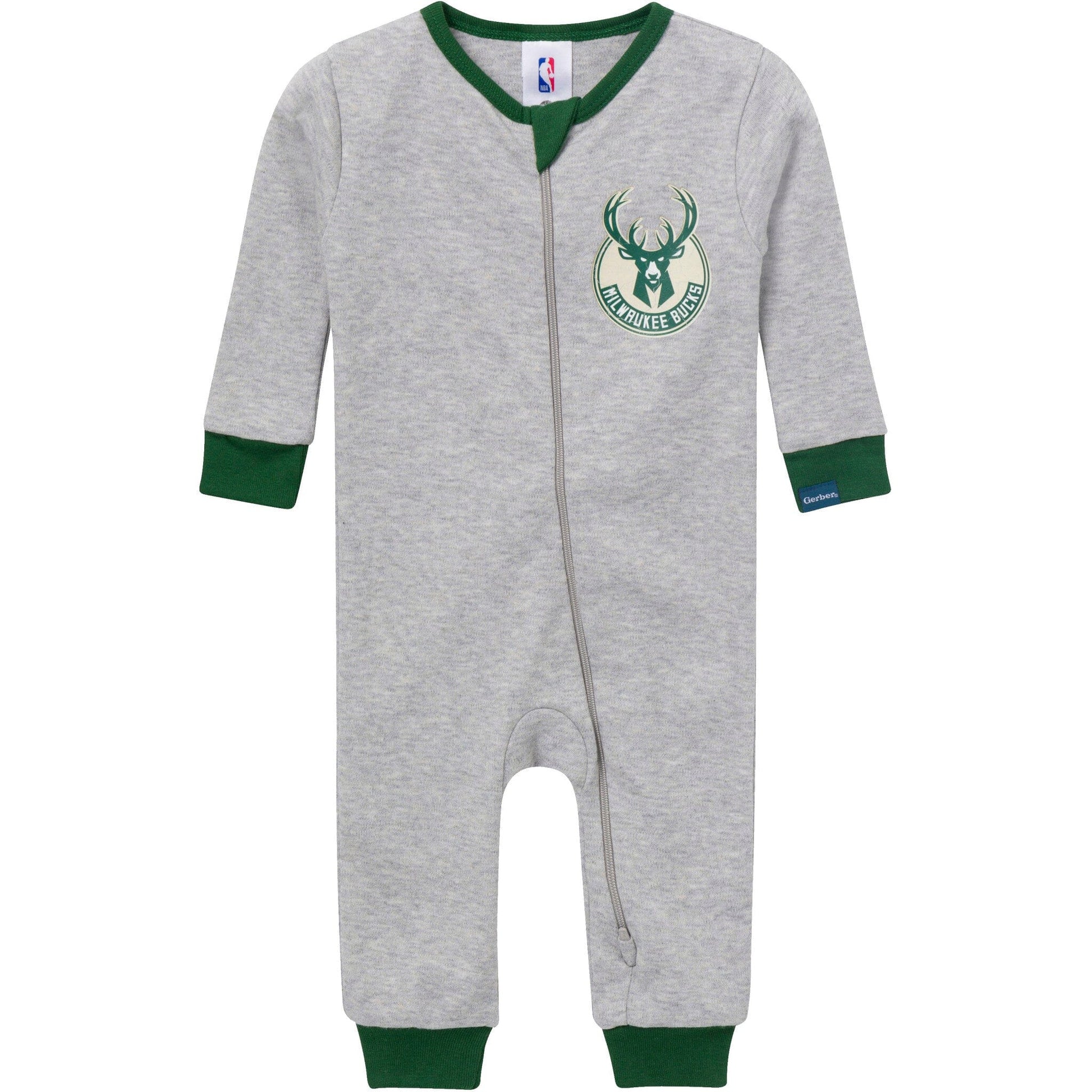 Baby Neutral Milwaukee Bucks Footless Pajamas Sleepwear Gerber® 