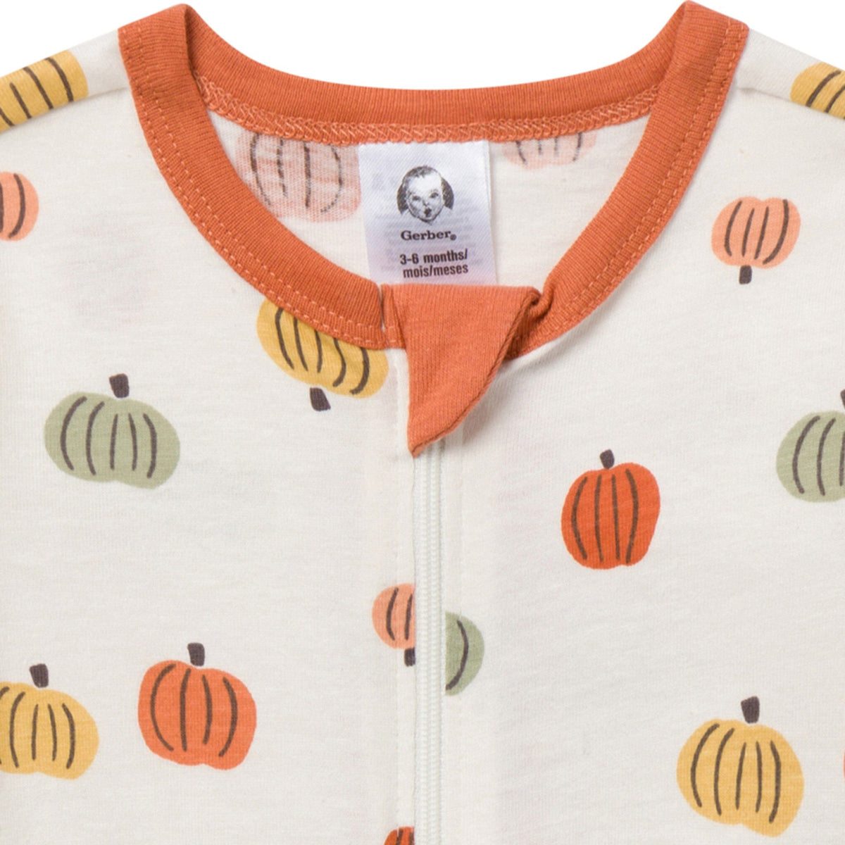 Baby Neutral Multi-Color Pumpkins Sleep 'N Play Sleepwear Gerber® 