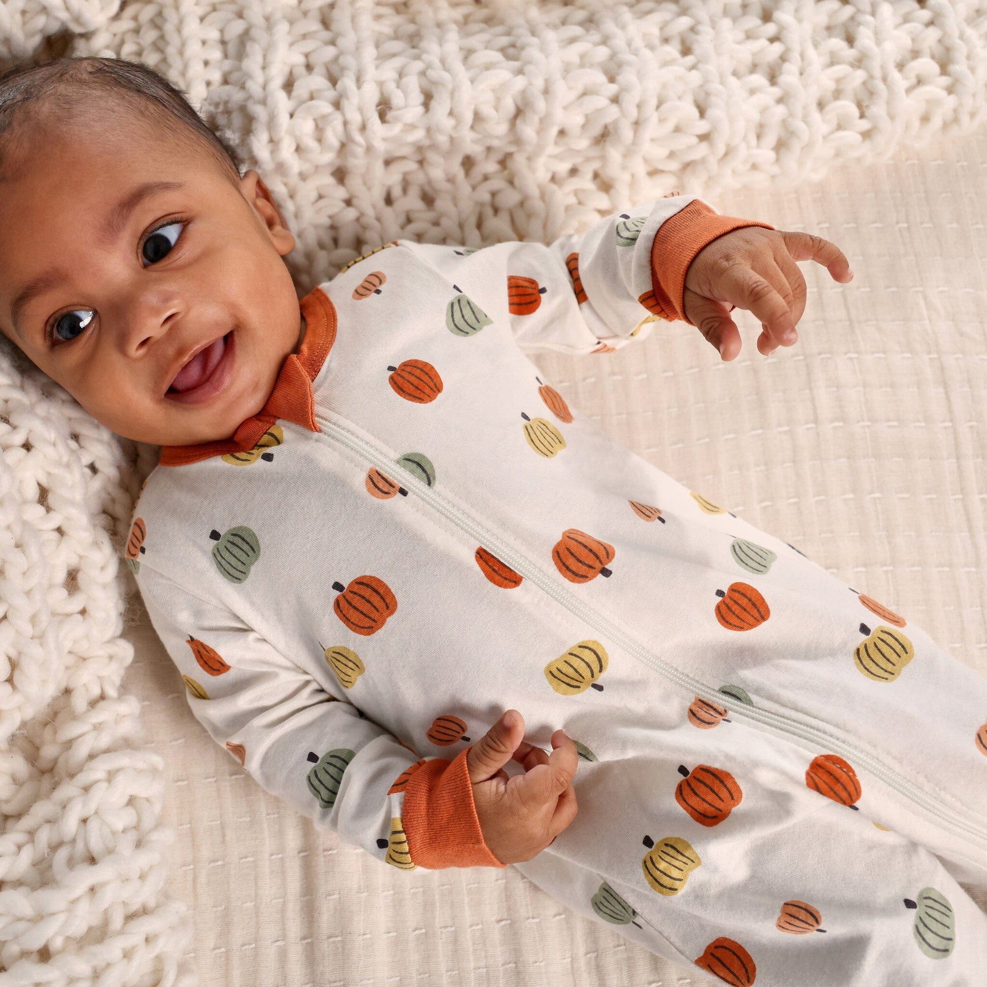 Baby Neutral Multi-Color Pumpkins Sleep 'N Play Sleepwear Gerber® 