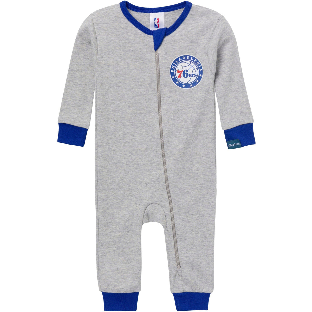 Baby Neutral Philadelphia Sixers Footless Pajamas Sleepwear Gerber® 