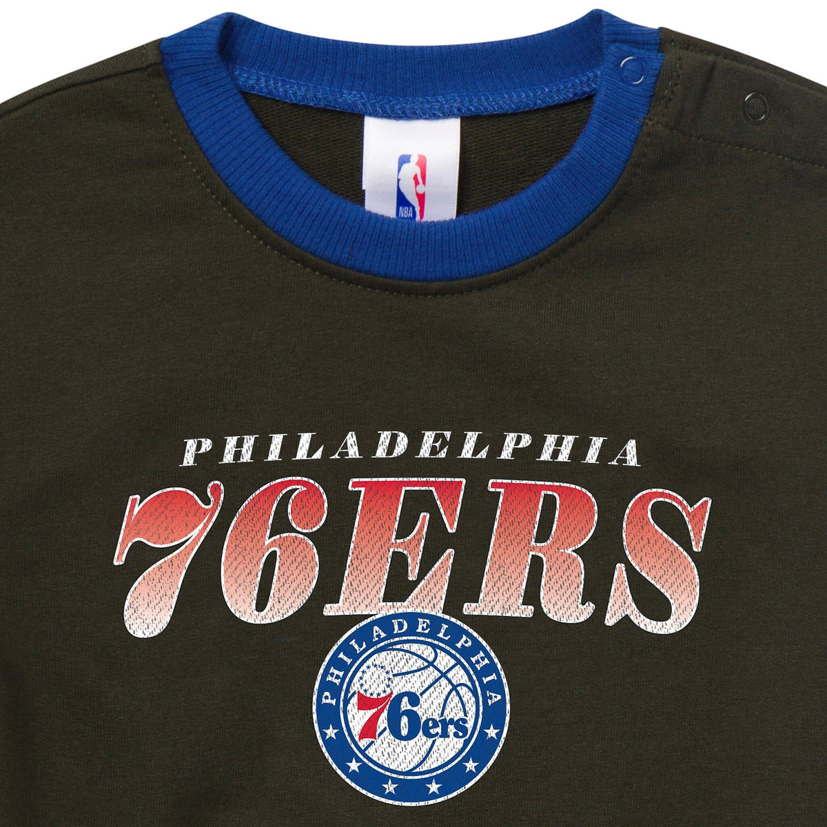 Baby Neutral Philadelphia Sixers Sweatshirt Bubble Romper Rompers Gerber® 