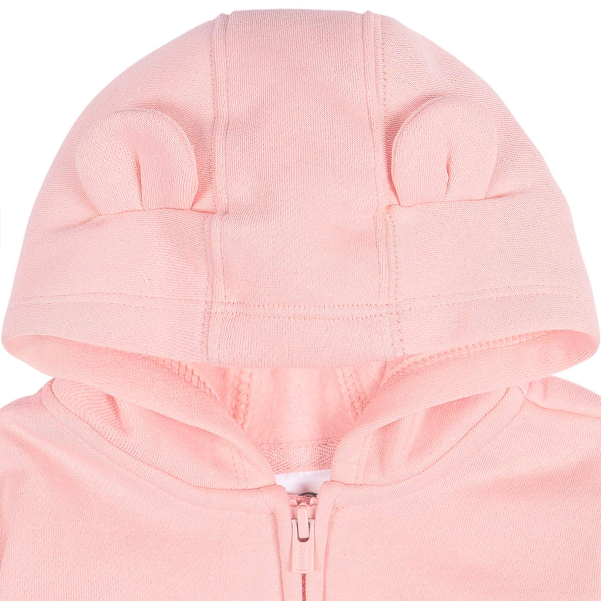 Baby Neutral Pink Zip Front Sweatshirt Outerwear Gerber® 