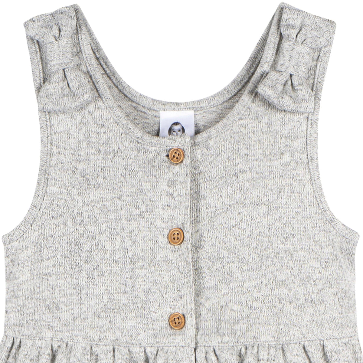 Toddler Girls Lt Grey Heather Romper