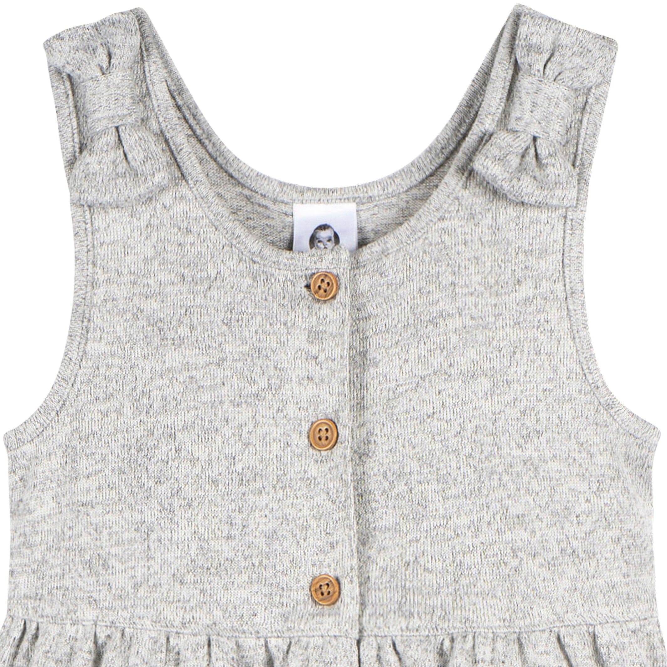 Toddler Girls Lt Grey Heather Romper