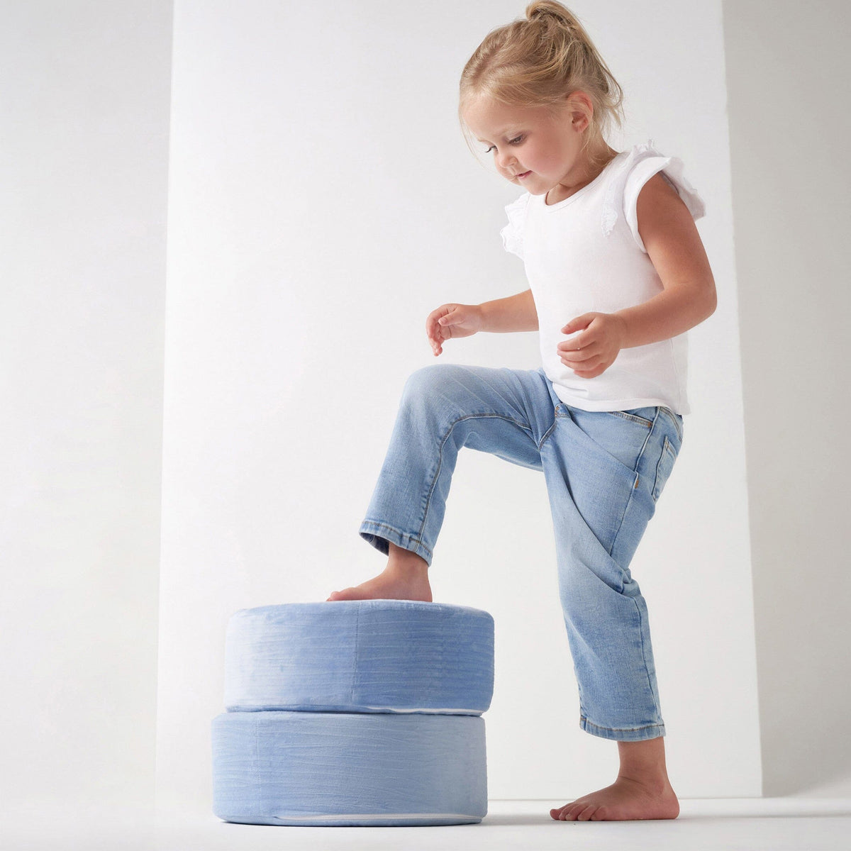 Toddler Neutral Light Blue Skinny Jeans
