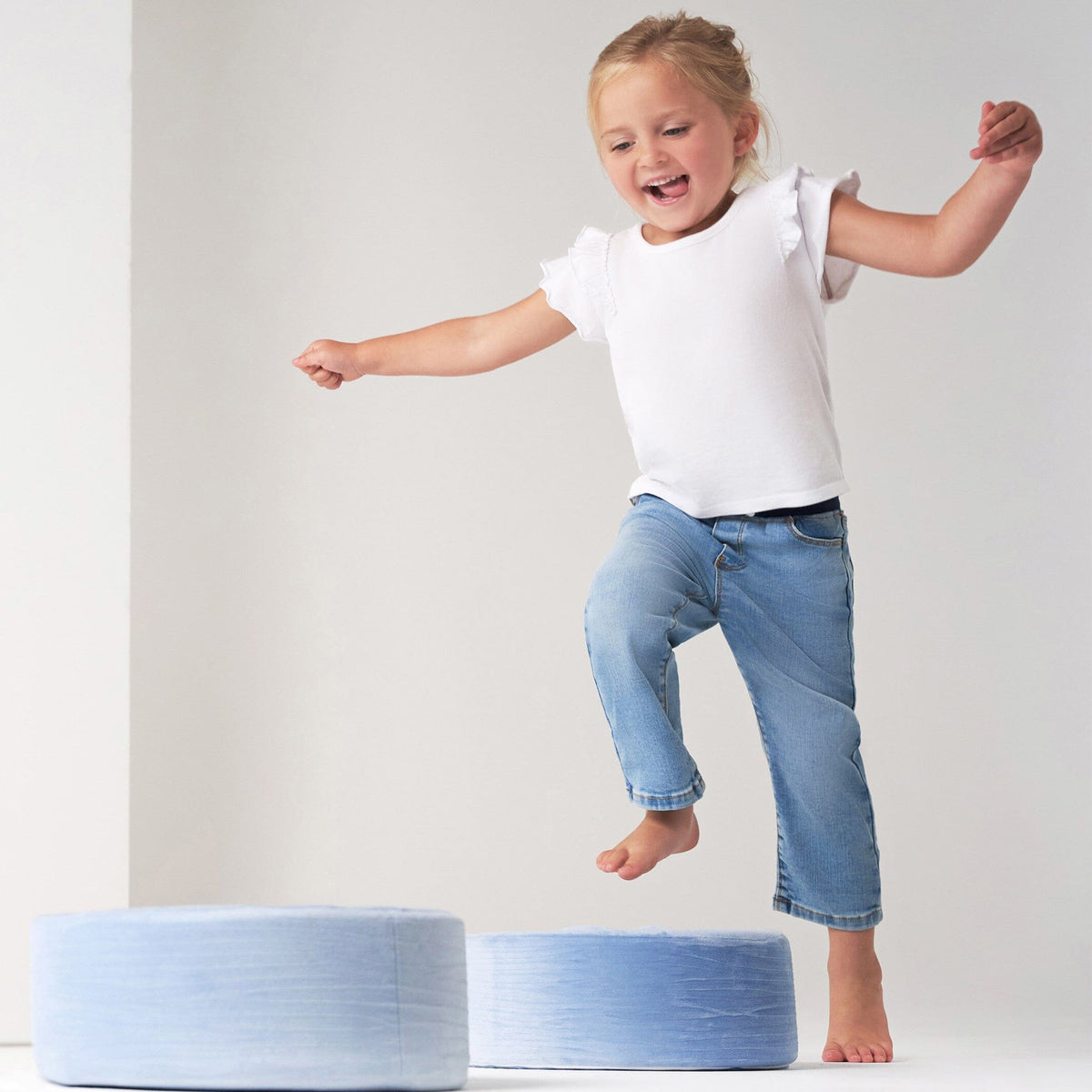 Toddler Neutral Light Blue Skinny Jeans
