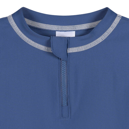 Baby & Toddler Boys UPF 50+ Blue Half Zip Rash Guard