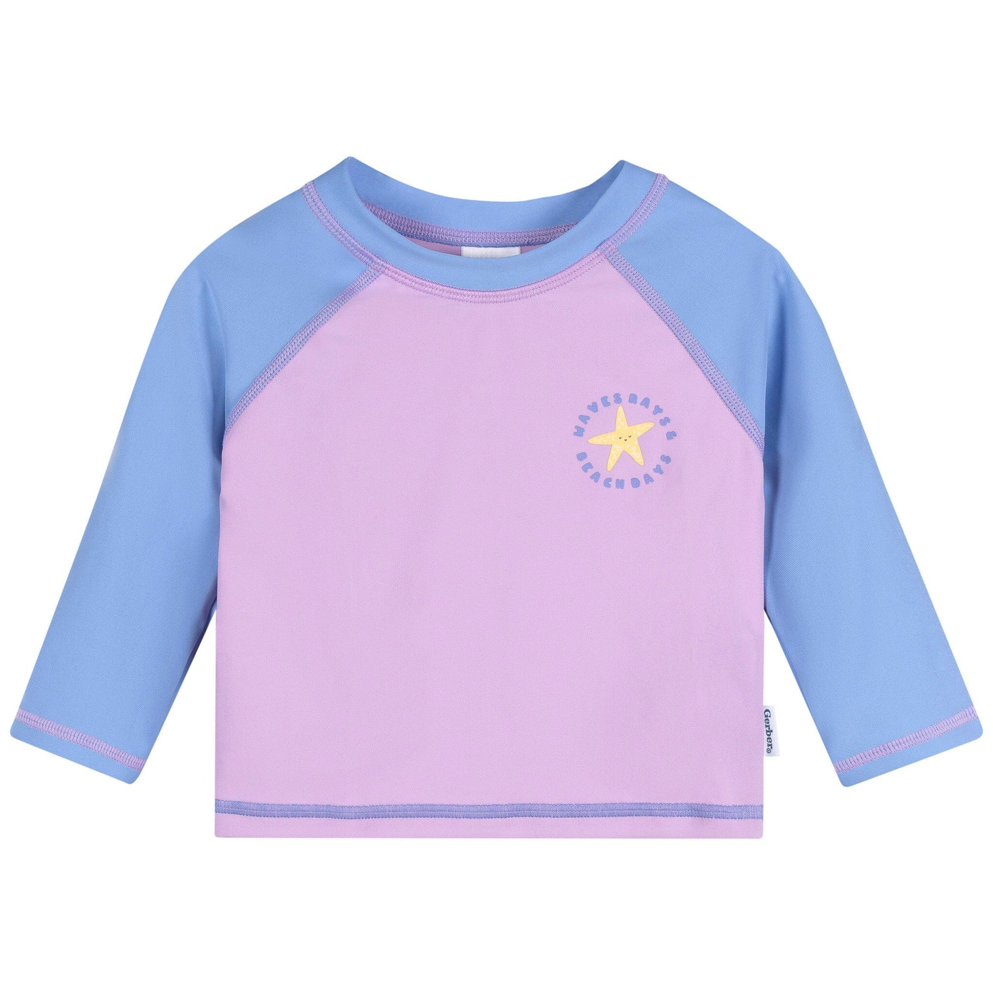 Baby & Toddler Girls Lavender Rashguard Top Swimwear Gerber® 
