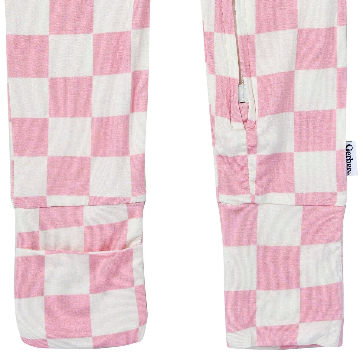 Baby & Toddler Girls Pink Check Snug Fit Footless Pajamas Sleepwear Gerber® 