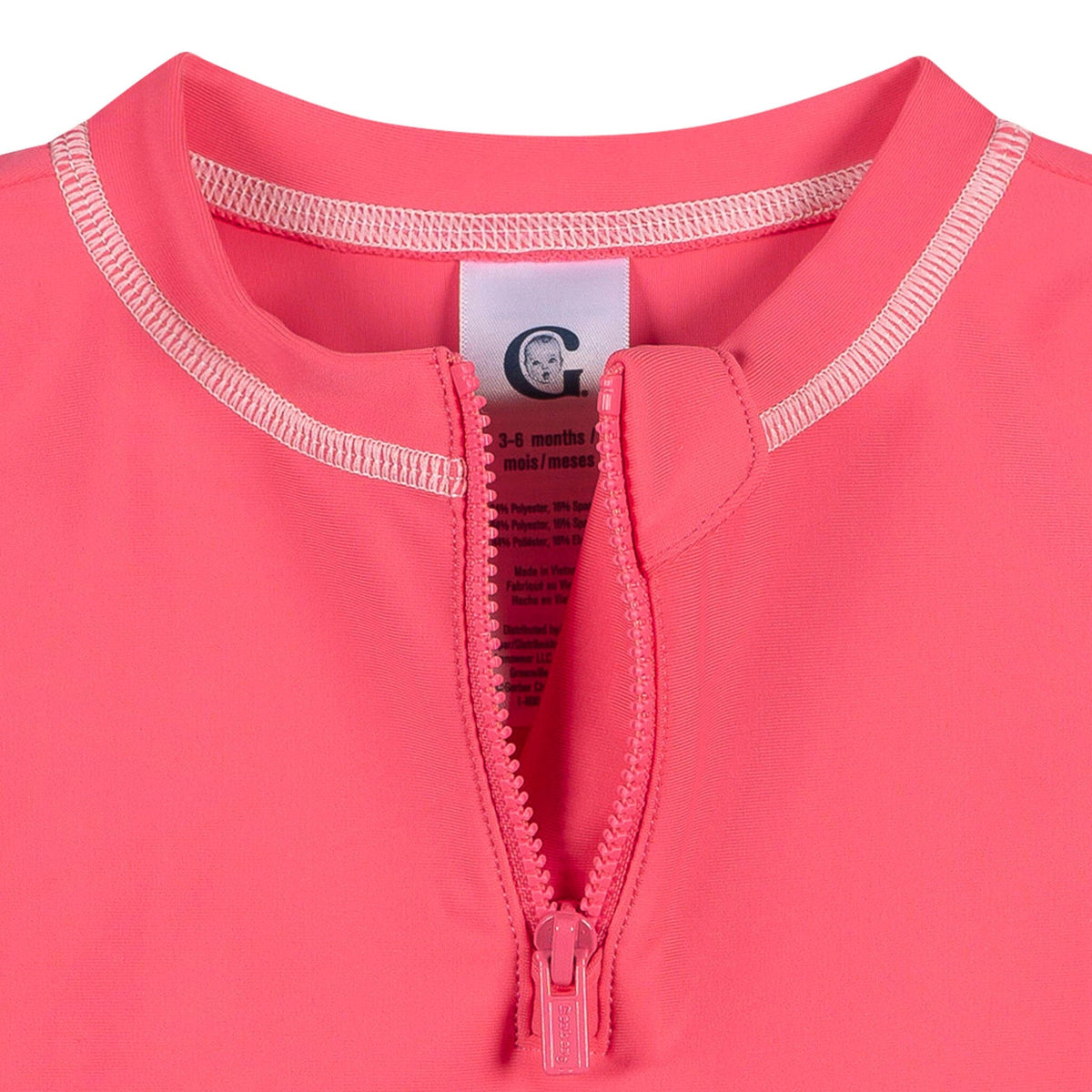 Baby & Toddler Girls Pink Rashguard Top swimwear Gerber® 