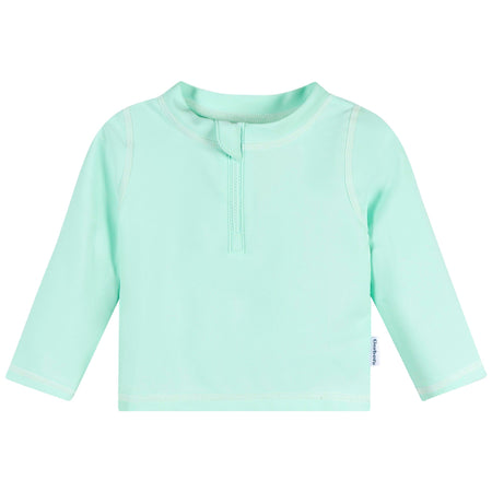 Baby & Toddler Neutral UPF 50+ Green Half Zip Rash Guard