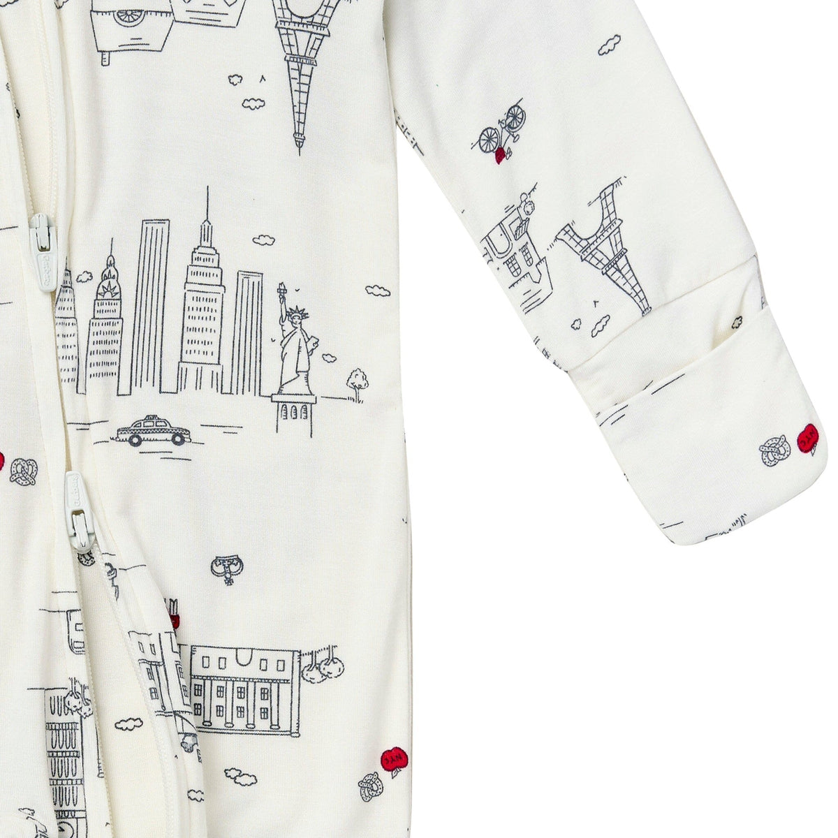Baby & Toddler Neutral Ivory City Snug Fit Footless Pajamas Sleepwear Gerber® 