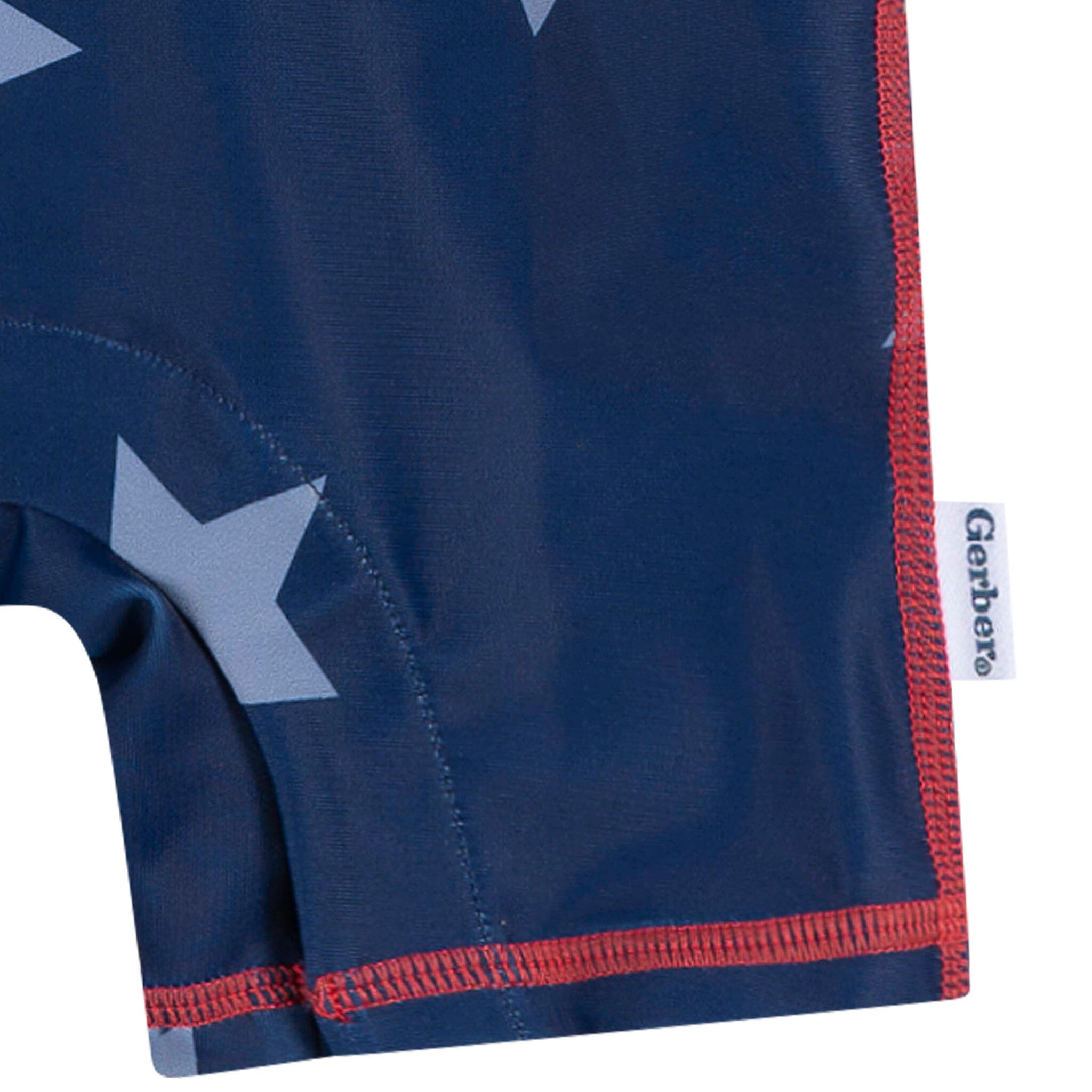 Baby Boys Blue Stars Long Sleeve Rashguard Swimwear Gerber® 