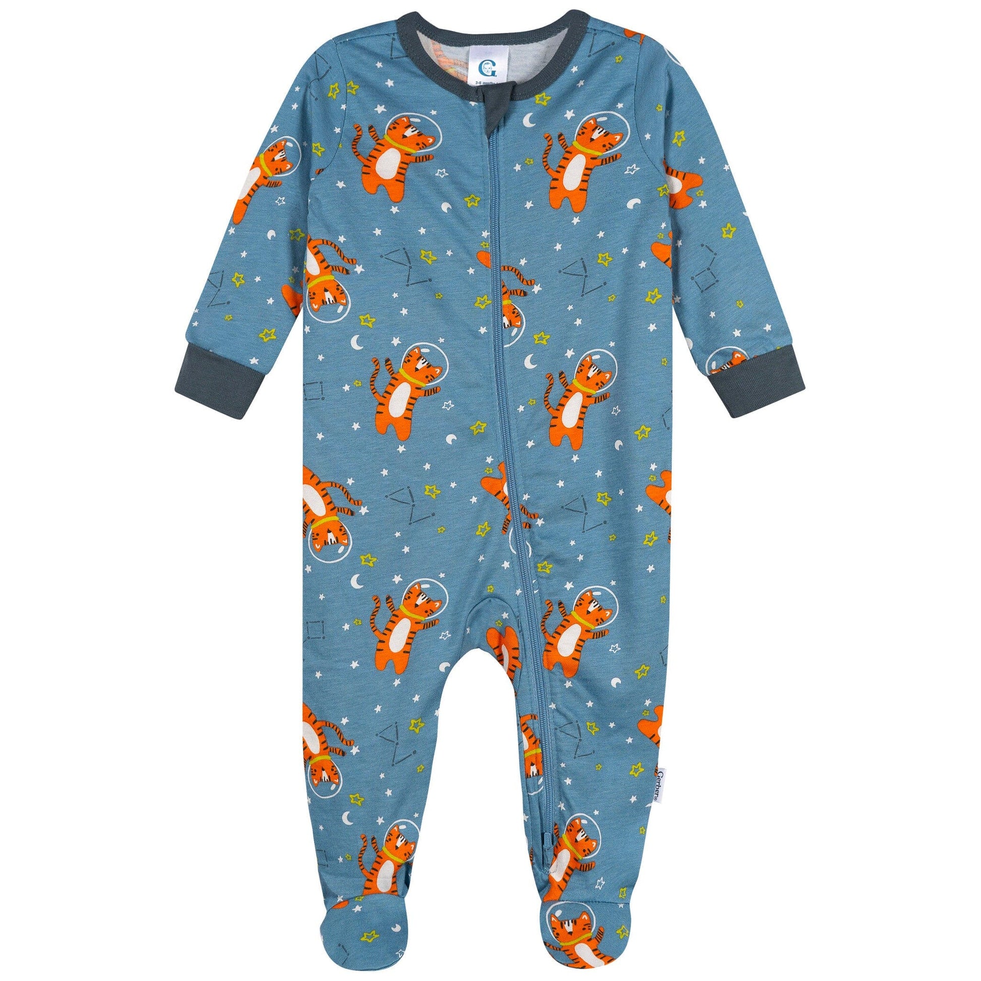 Baby Boys Space Tiger Sleep 'N Play Sleepwear Gerber® 