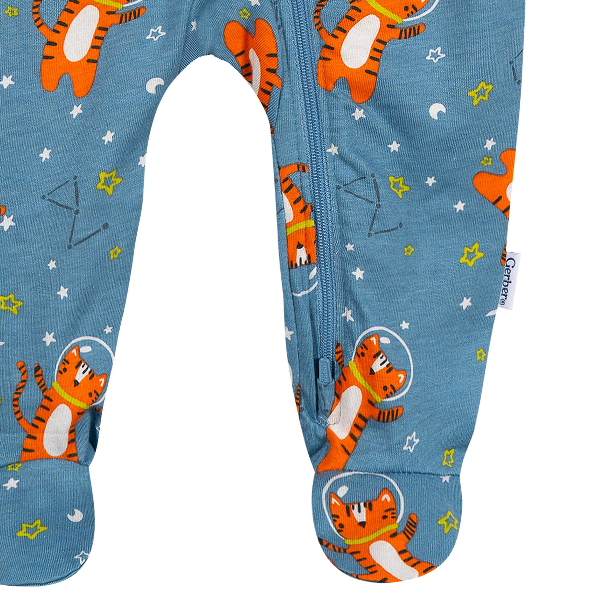 Baby Boys Space Tiger Sleep 'N Play Sleepwear Gerber® 