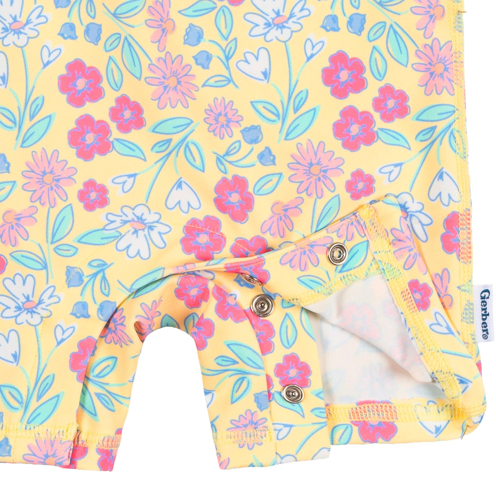 Baby Girls Floral Long Sleeve Rashguard Swimwear Gerber® 
