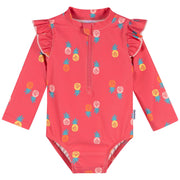 Baby Girls Pink Pineapple Rashguard Suit Swimwear Gerber® 