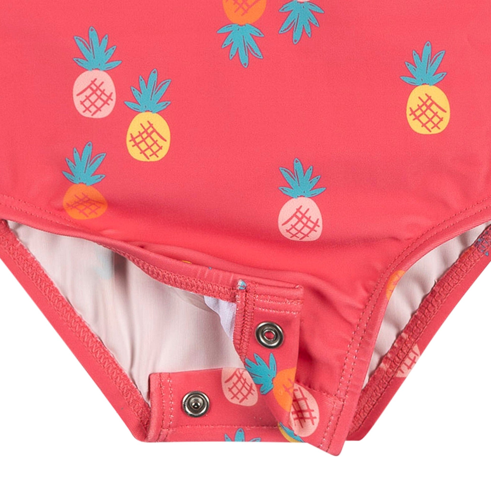 Baby Girls Pink Pineapple Rashguard Suit Swimwear Gerber® 