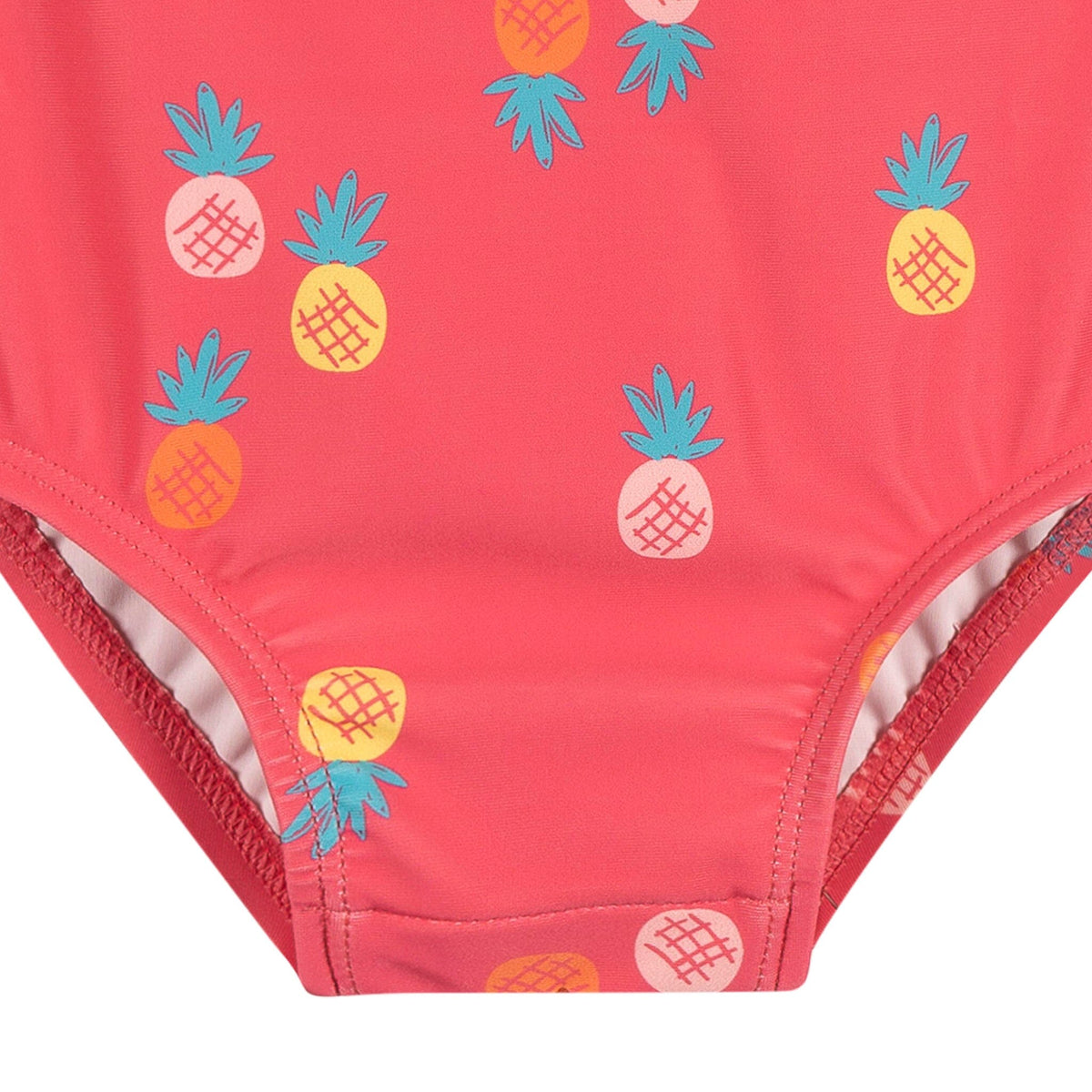 Baby Girls Pink Pineapple Rashguard Suit Swimwear Gerber® 