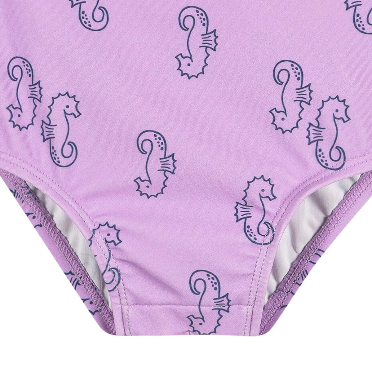 Baby Girls Purple Seahorses Rashguard Suit Swimwear Gerber® 