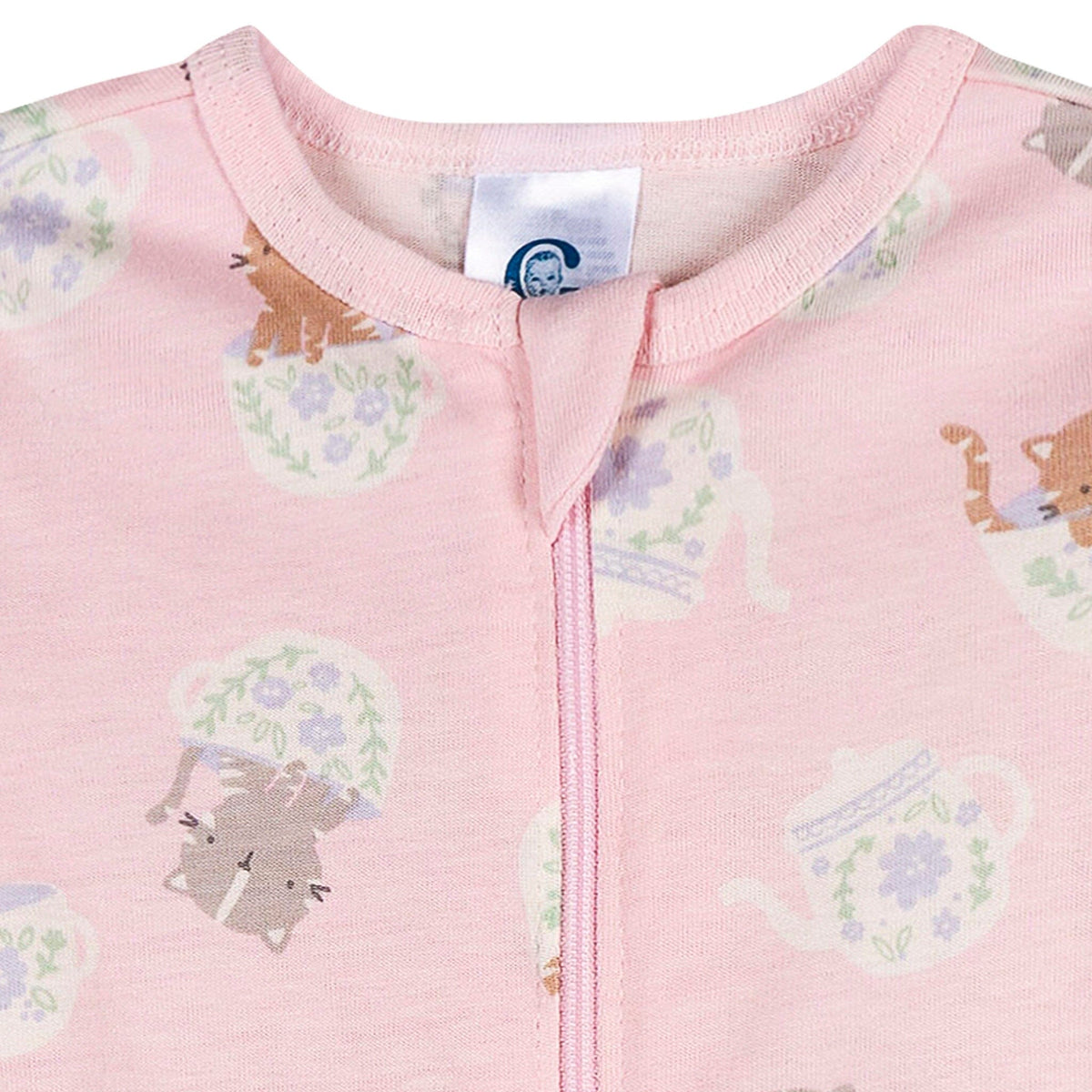 Baby Girls Tea Time Sleep 'N Play Sleepwear Gerber® 