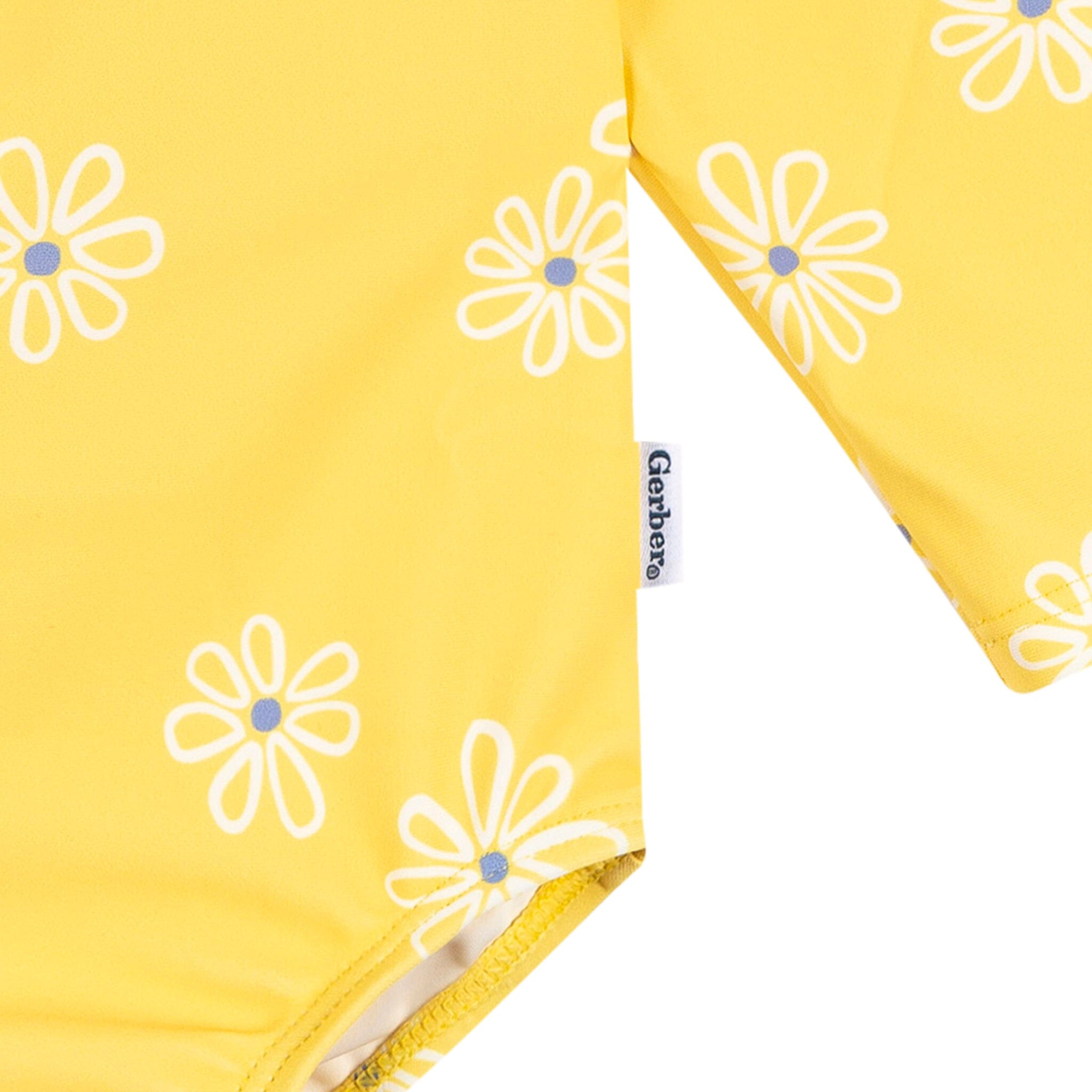 Baby Girls Yellow Daisies Rashguard Suit Swimwear Gerber® 