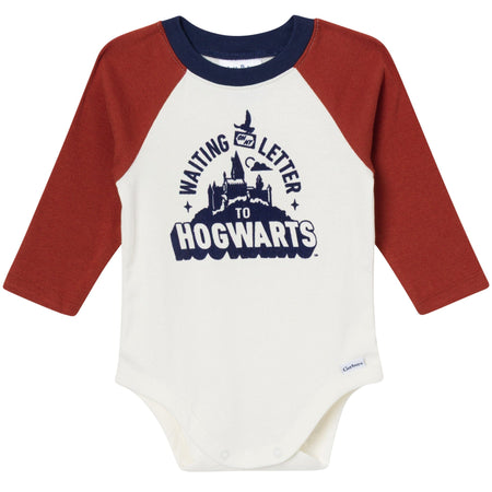 Baby Neutral Crimson Hogwarts Letter Bodysuit